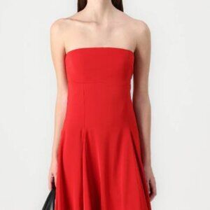 NWT Abercrombie & Fitch Godet Clasp-Back Midi Dress
